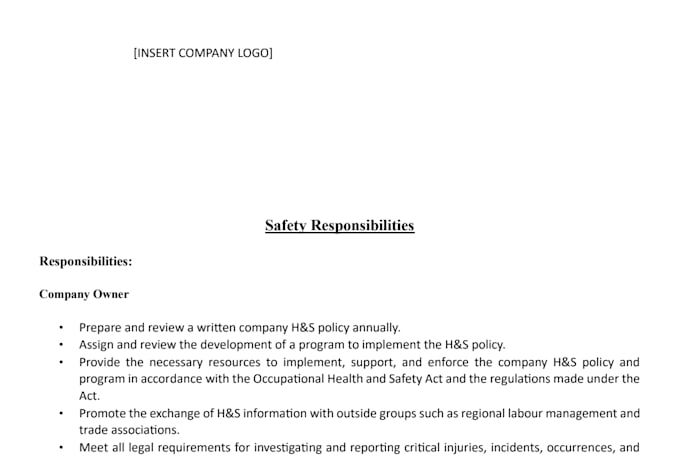 provide a complete canadian construction safety manual